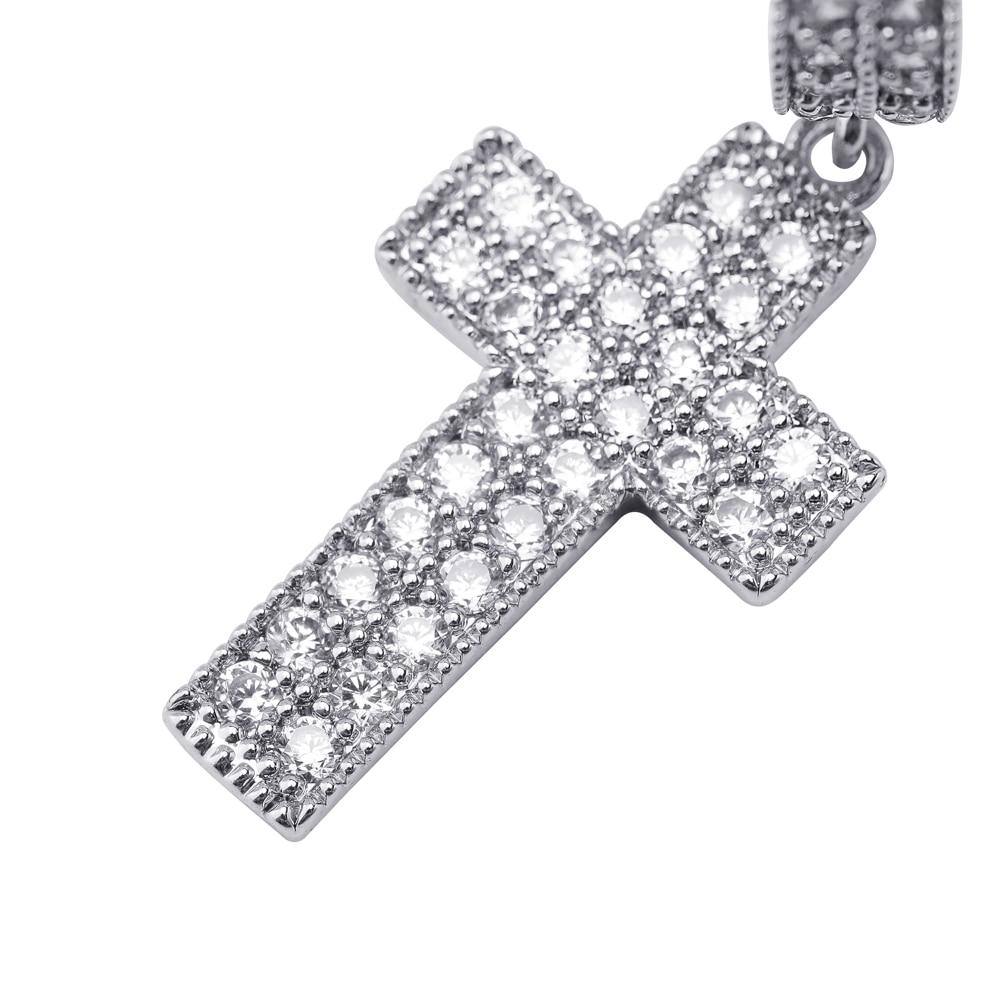 Iced Cross Drop Earrings 18K - ICECI