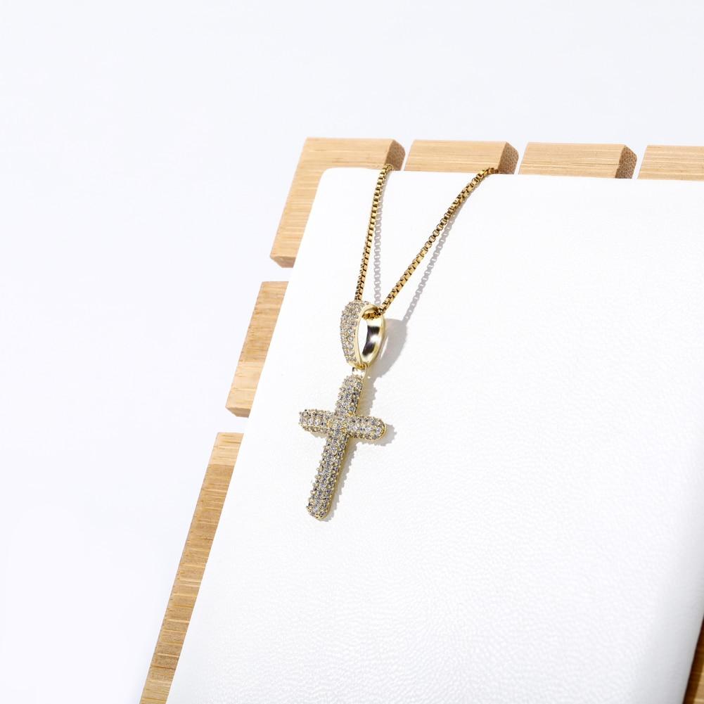 Iced Cross Pendant 14K x Sterling Silver - ICECI
