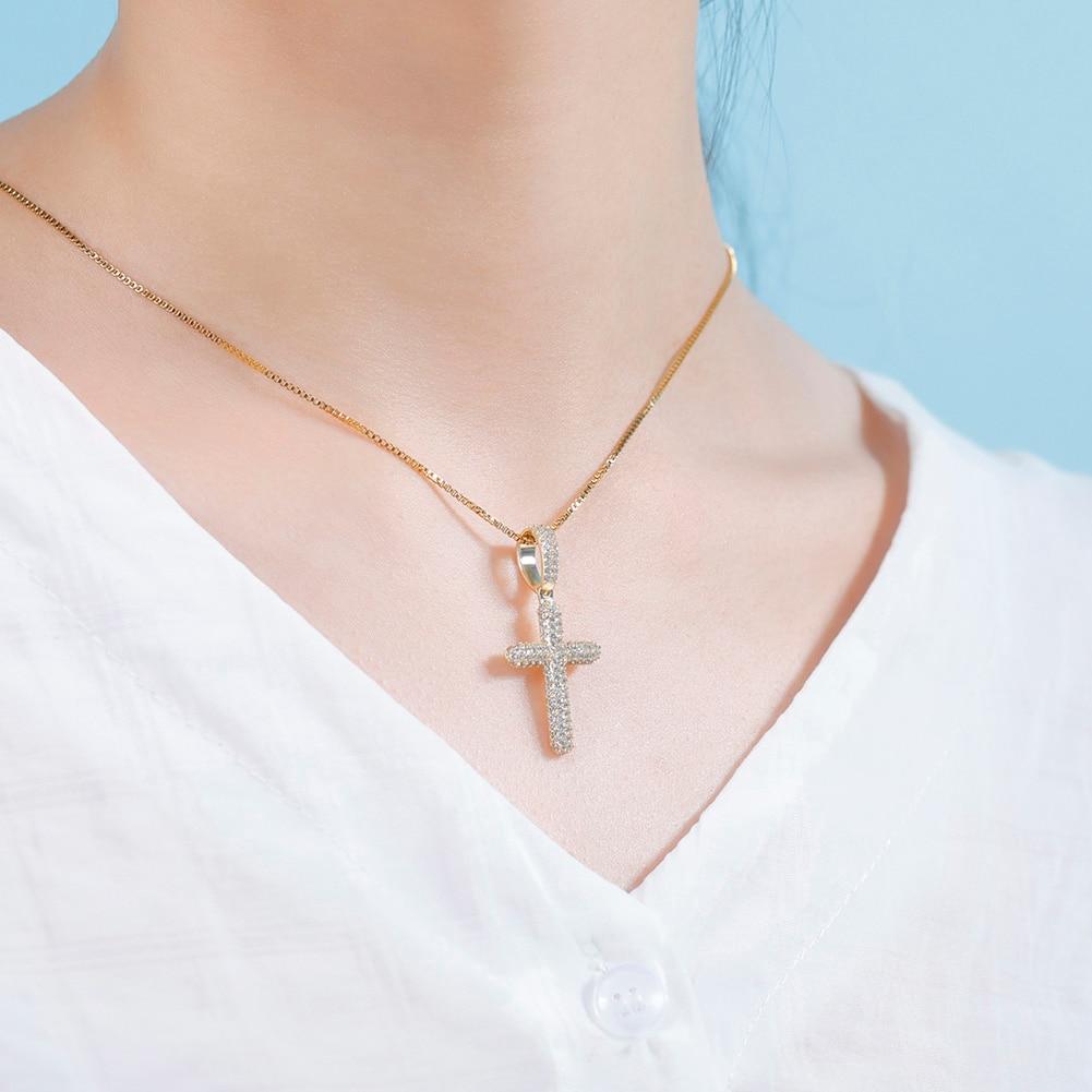 Iced Cross Pendant 14K x Sterling Silver - ICECI