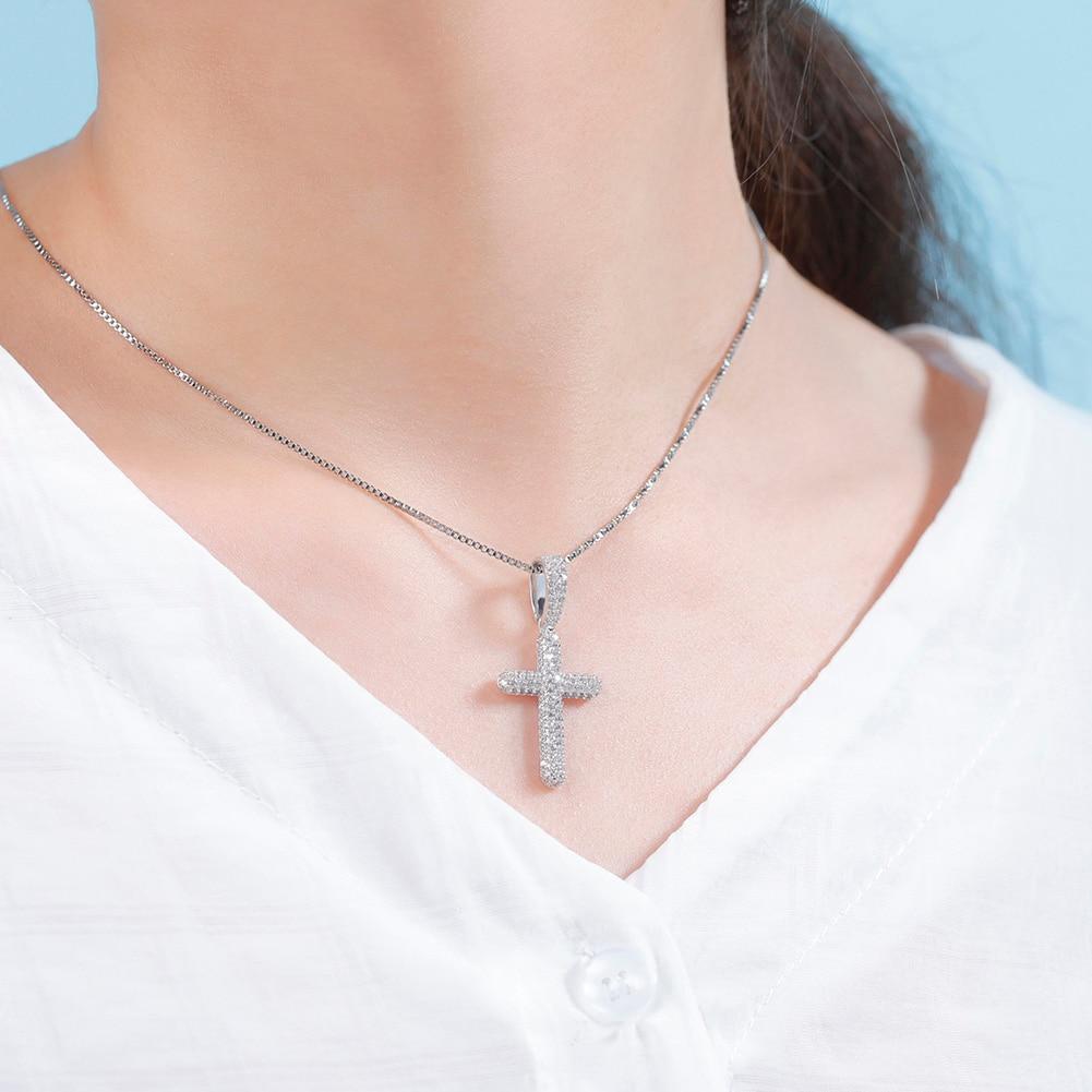 Iced Cross Pendant 14K x Sterling Silver - ICECI