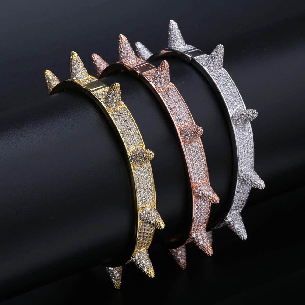 Iced Spike Rivets Cuff 18K - ICECI