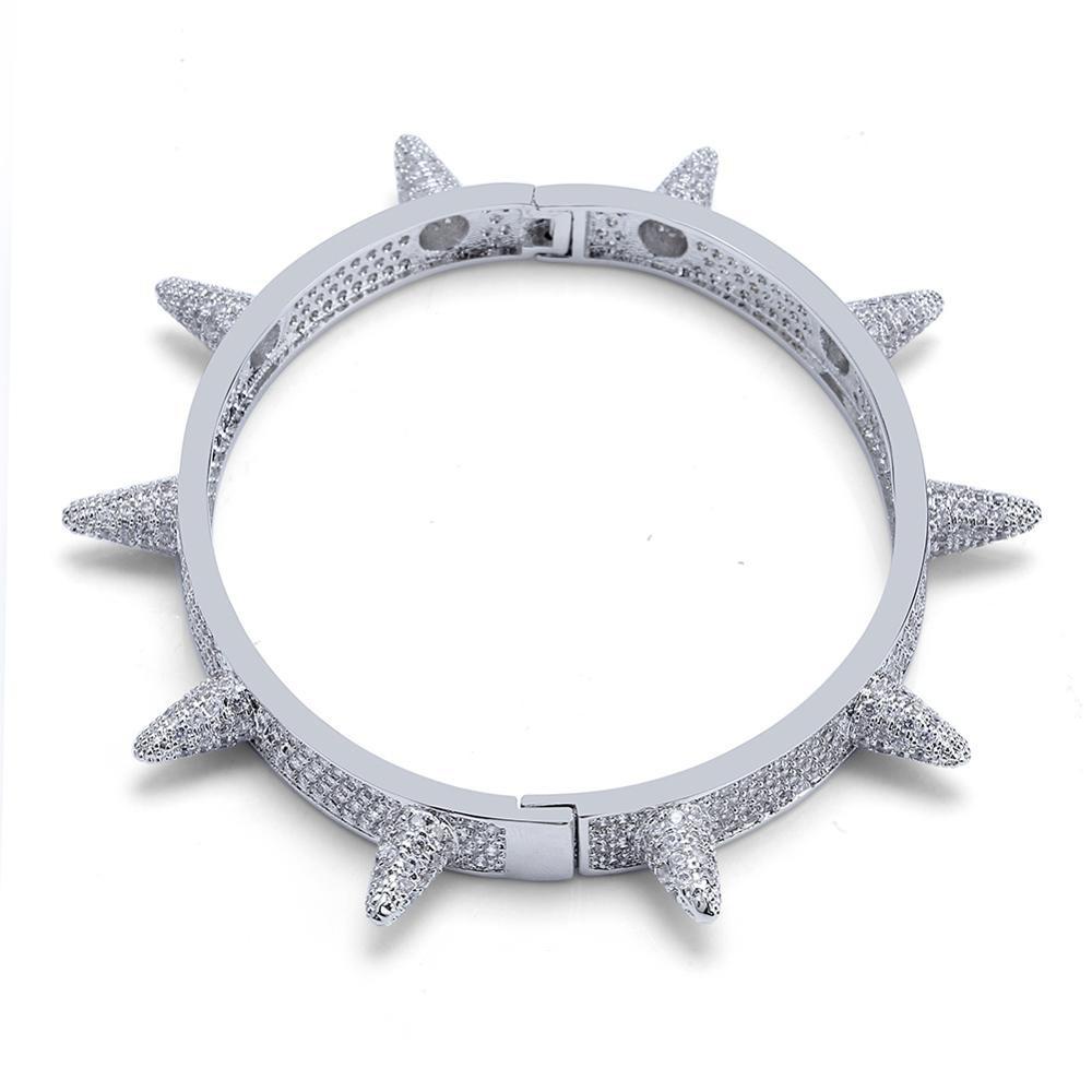 Iced Spike Rivets Cuff 18K - ICECI