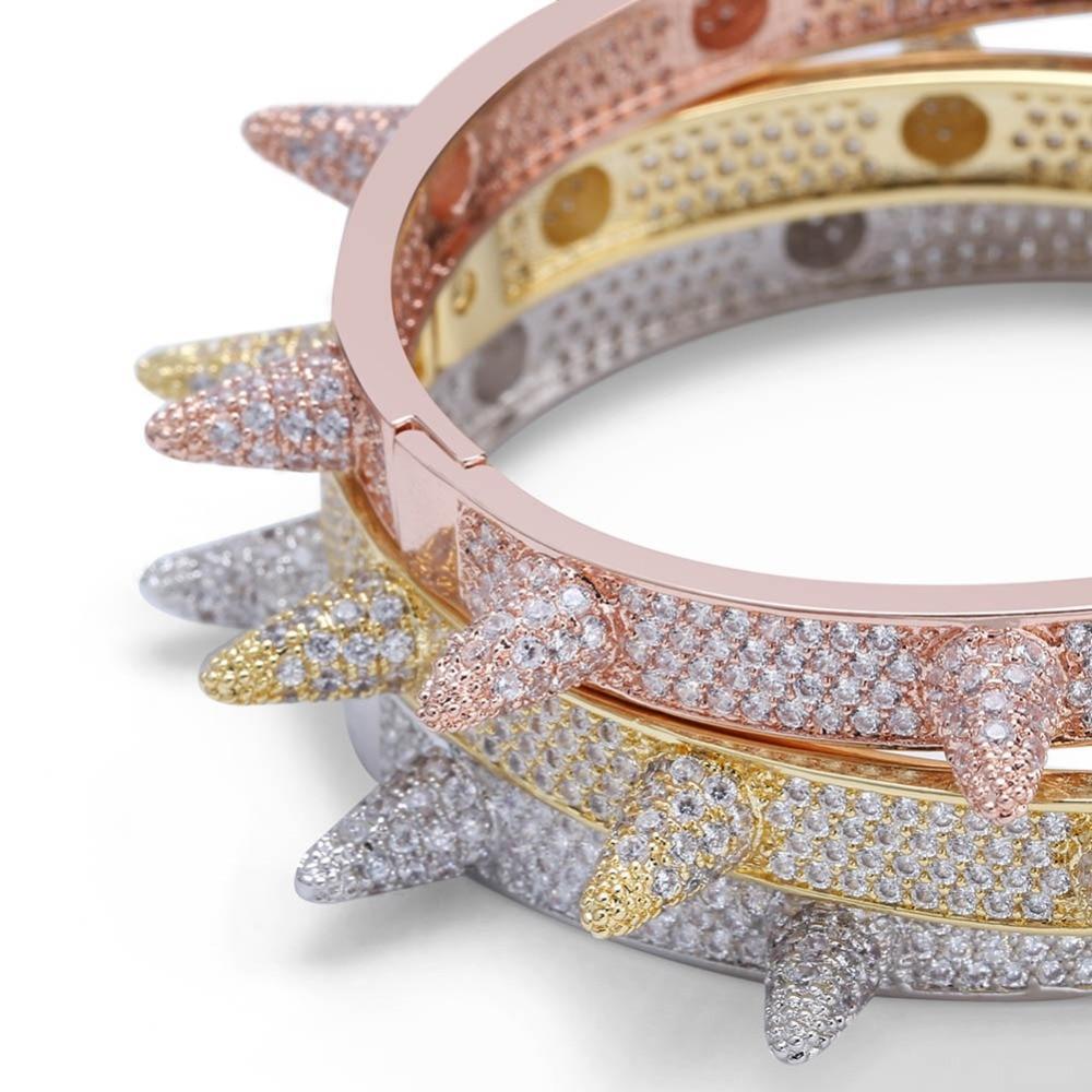 Iced Spike Rivets Cuff 18K - ICECI