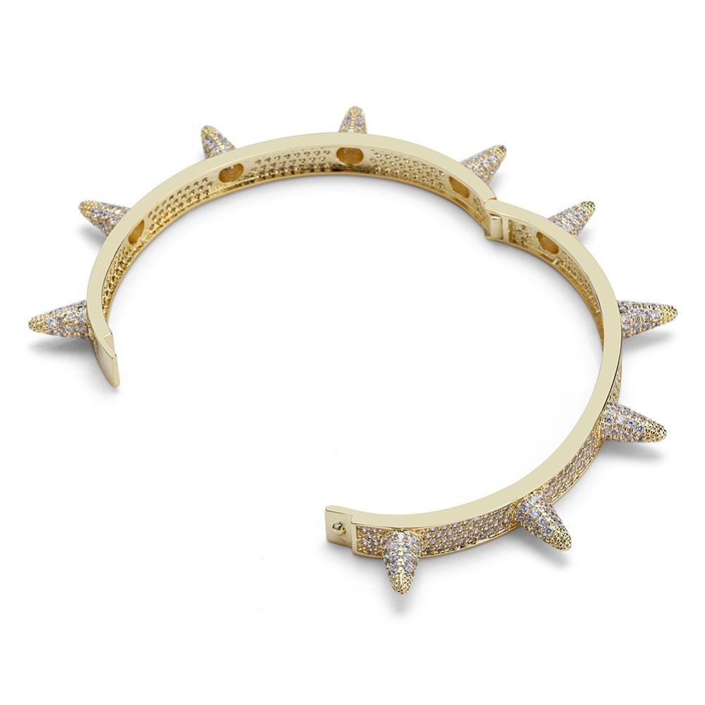 Iced Spike Rivets Cuff 18K - ICECI
