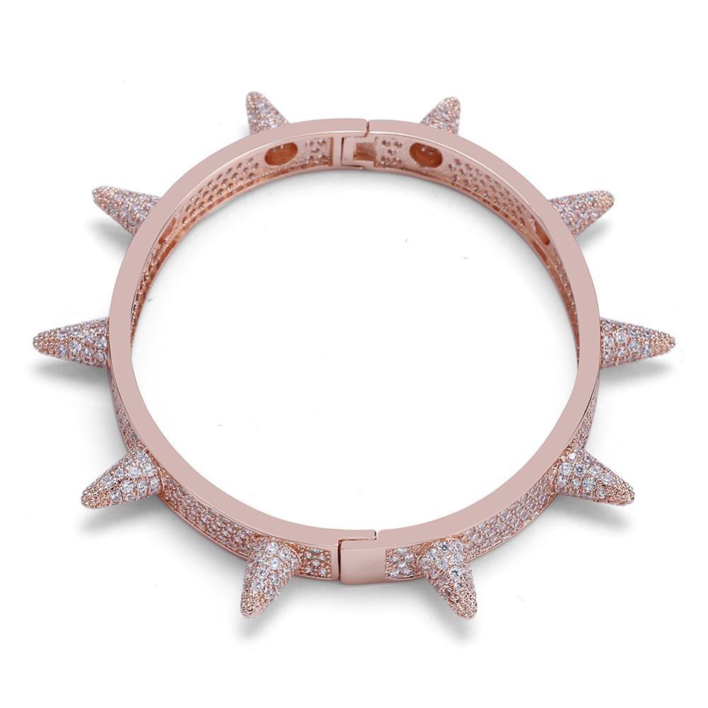 Iced Spike Rivets Cuff 18K - ICECI