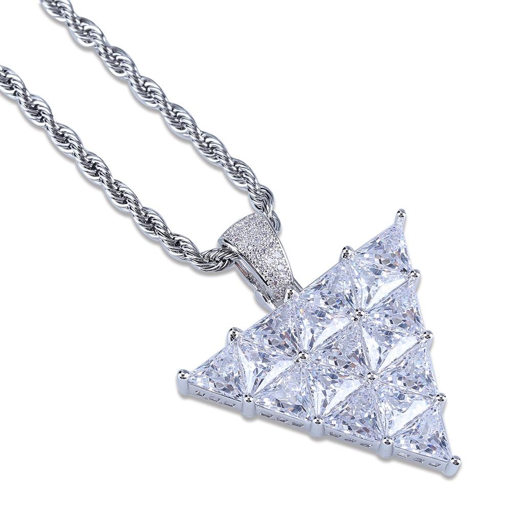 Inverted Triangle Pendant 18K - ICECI