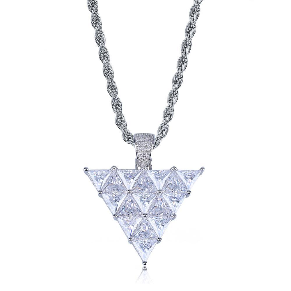 Inverted Triangle Pendant 18K - ICECI