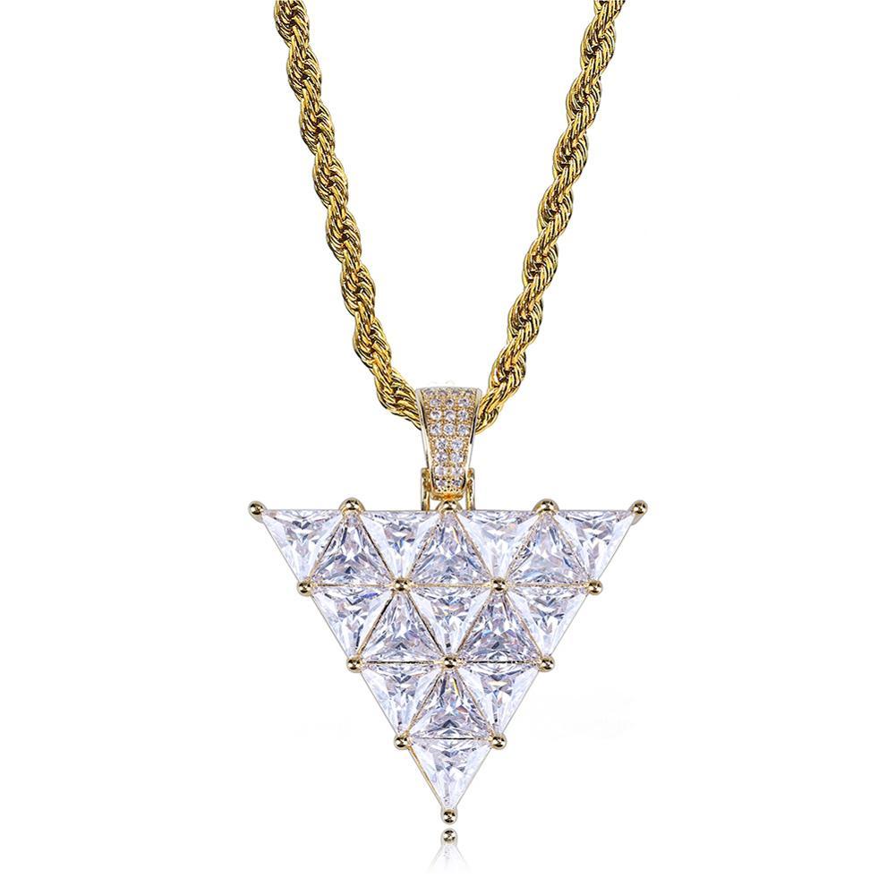 Inverted Triangle Pendant 18K - ICECI