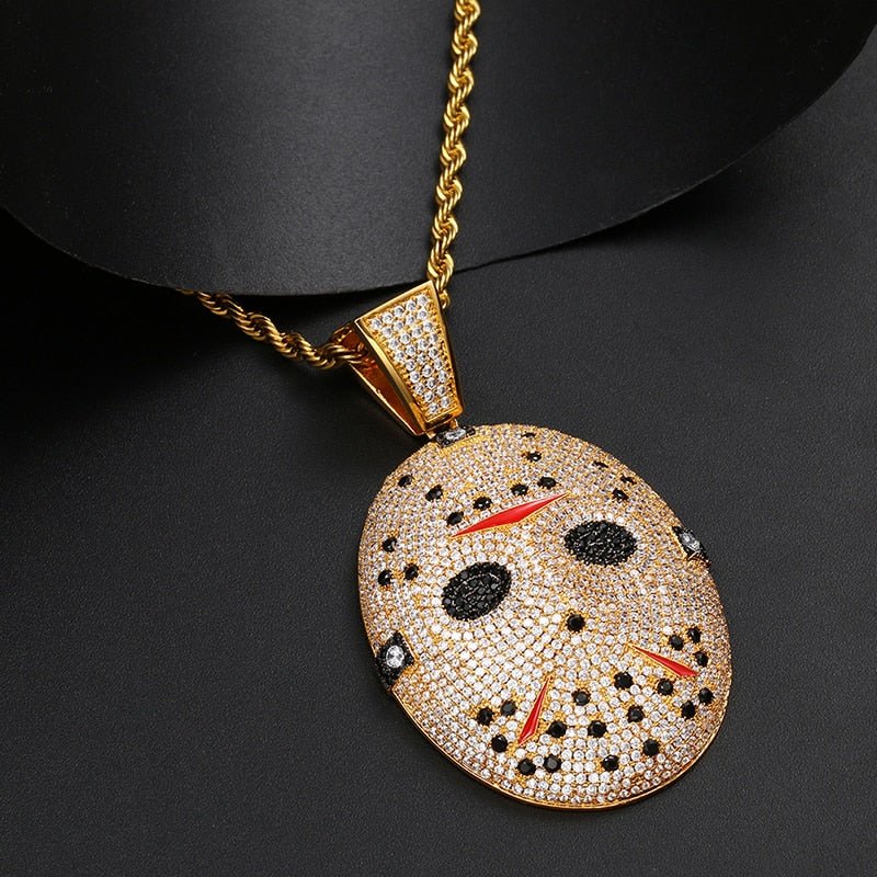 Jason Voorhees Mask Pendant 18K - ICECI