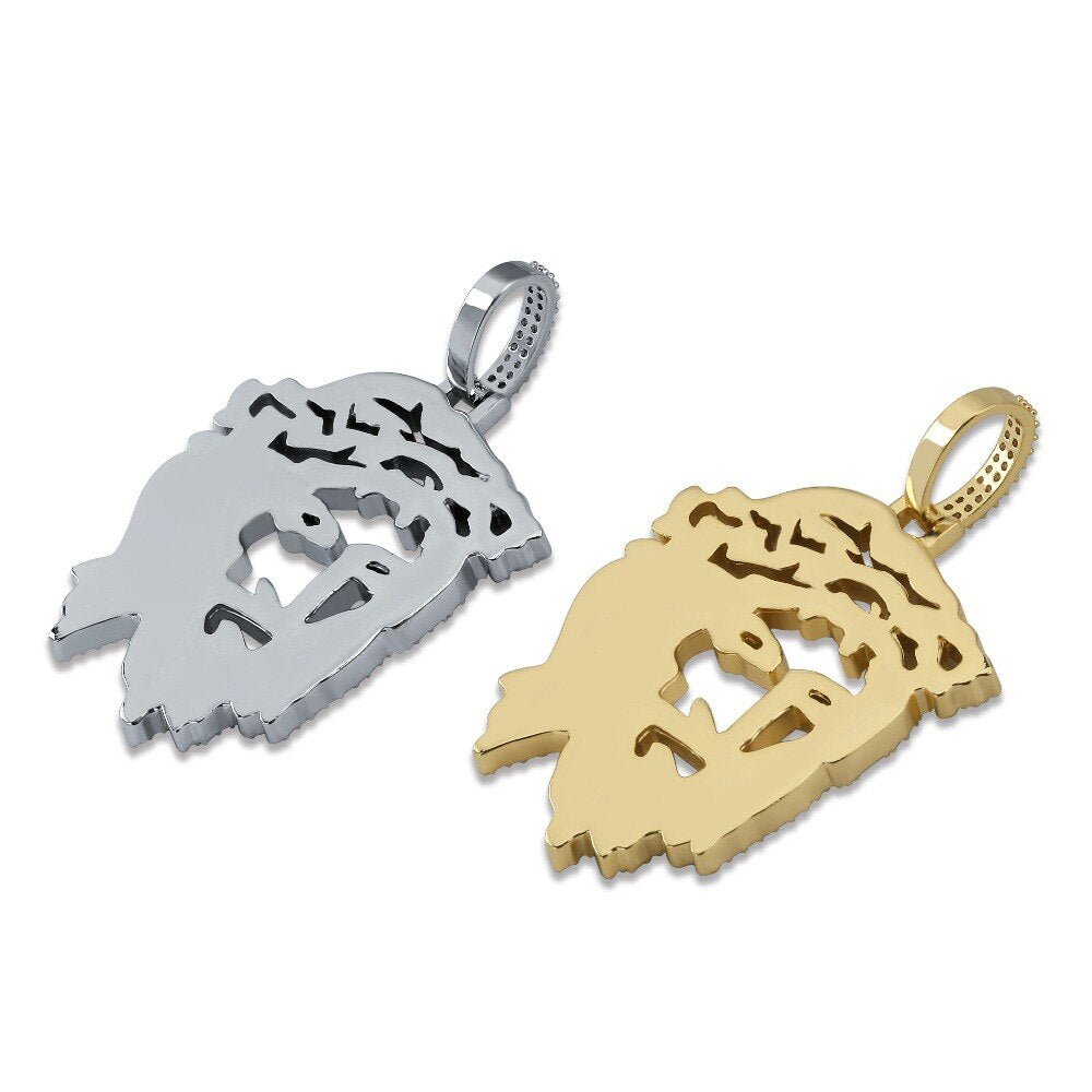 Jesus Christ Face Pendant 18K - ICECI