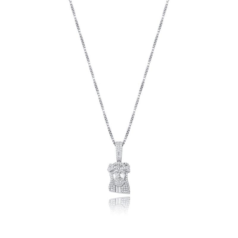 Jesus Piece Pendant 14K x Sterling Silver - ICECI