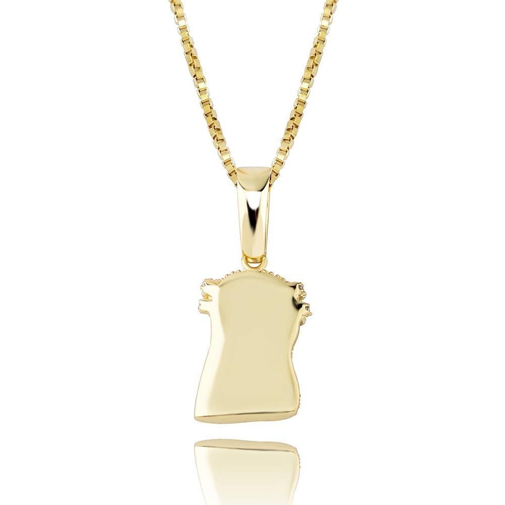 Jesus Piece Pendant 14K x Sterling Silver - ICECI