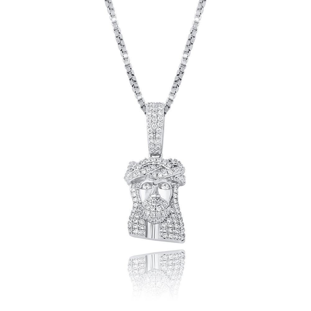 Jesus Piece Pendant 14K x Sterling Silver - ICECI