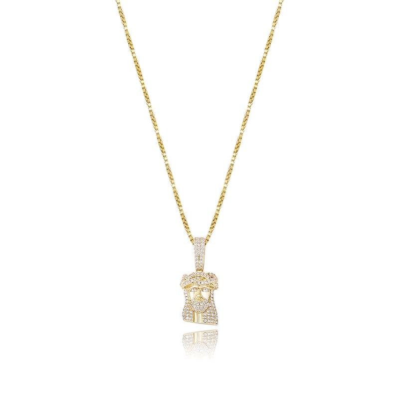 Jesus Piece Pendant 14K x Sterling Silver - ICECI