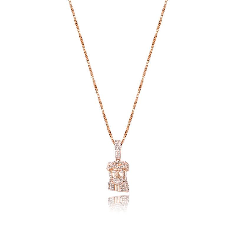 Jesus Piece Pendant 14K x Sterling Silver - ICECI