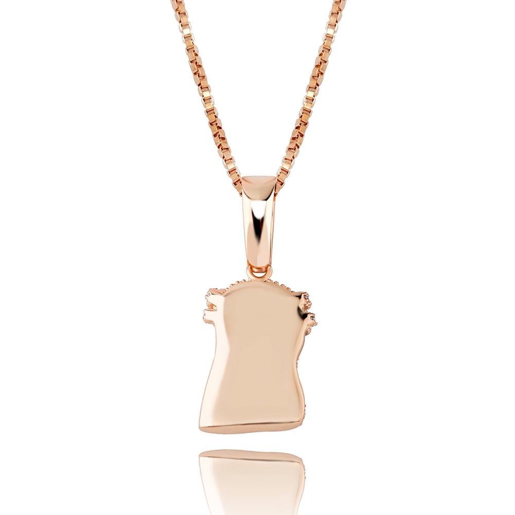 Jesus Piece Pendant 14K x Sterling Silver - ICECI