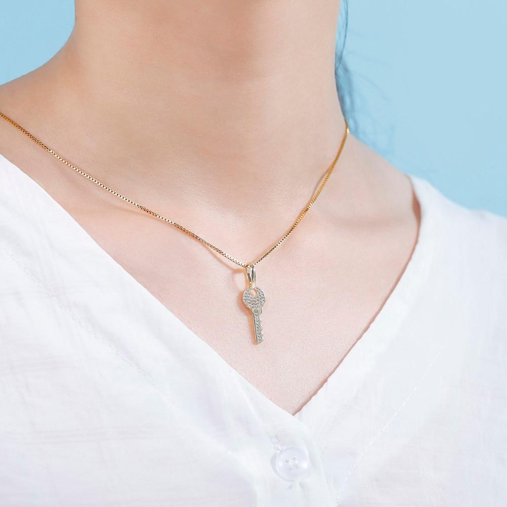 Key Pendant 14K x Sterling Silver - ICECI