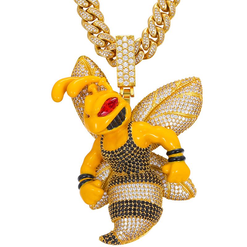 Killer Bee Pendant 18K x Moissanite - ICECI
