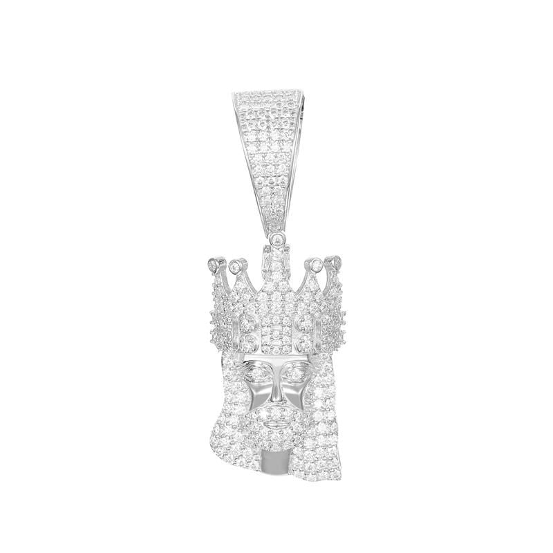 King Jesus Pendant 18K x Moissanite - ICECI