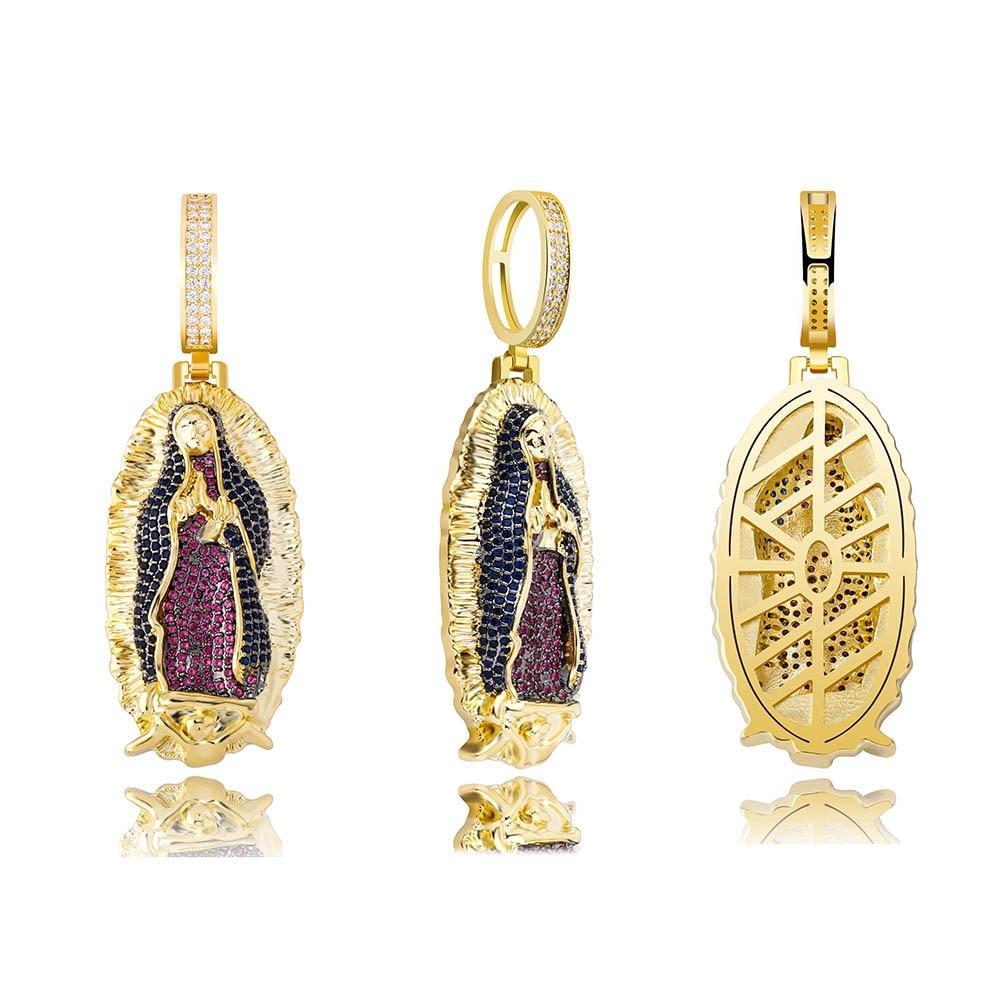 Lady of Guadalupe Pendant 14K - ICECI