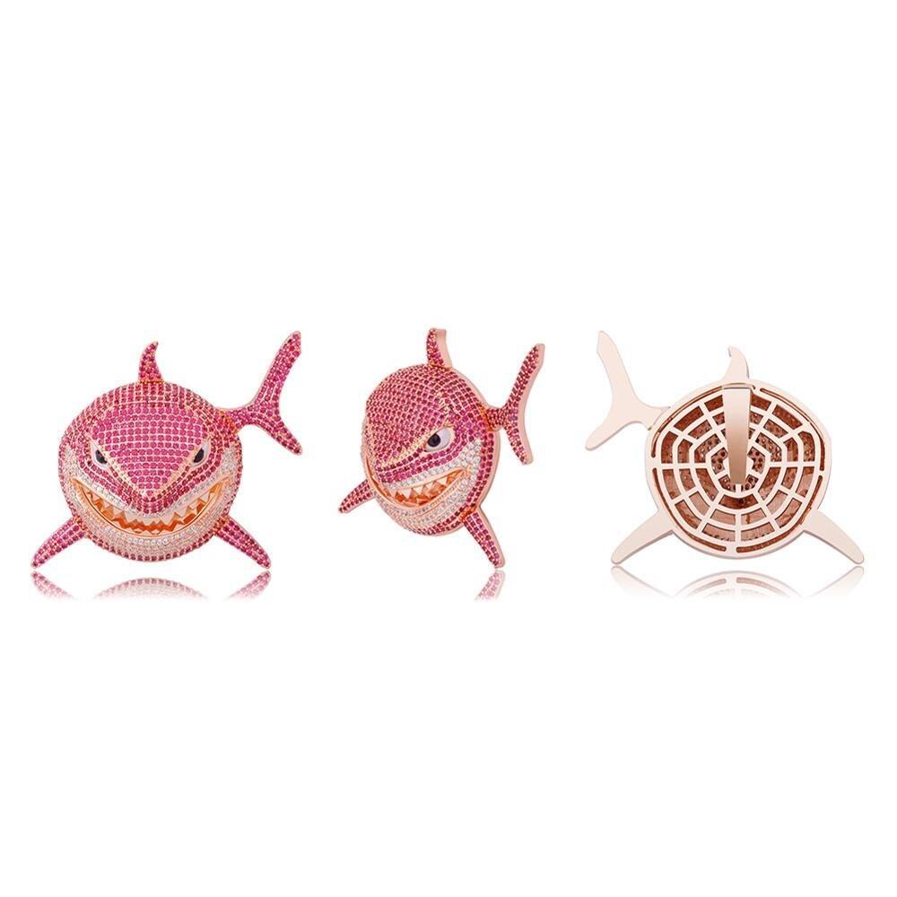 Large Shark Pendant 14K - ICECI