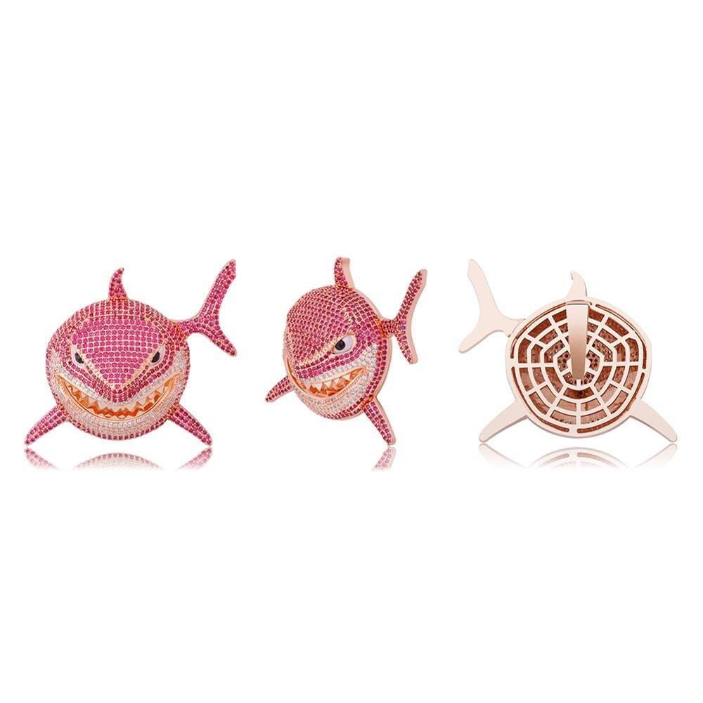 Large Shark Pendant 14K - ICECI