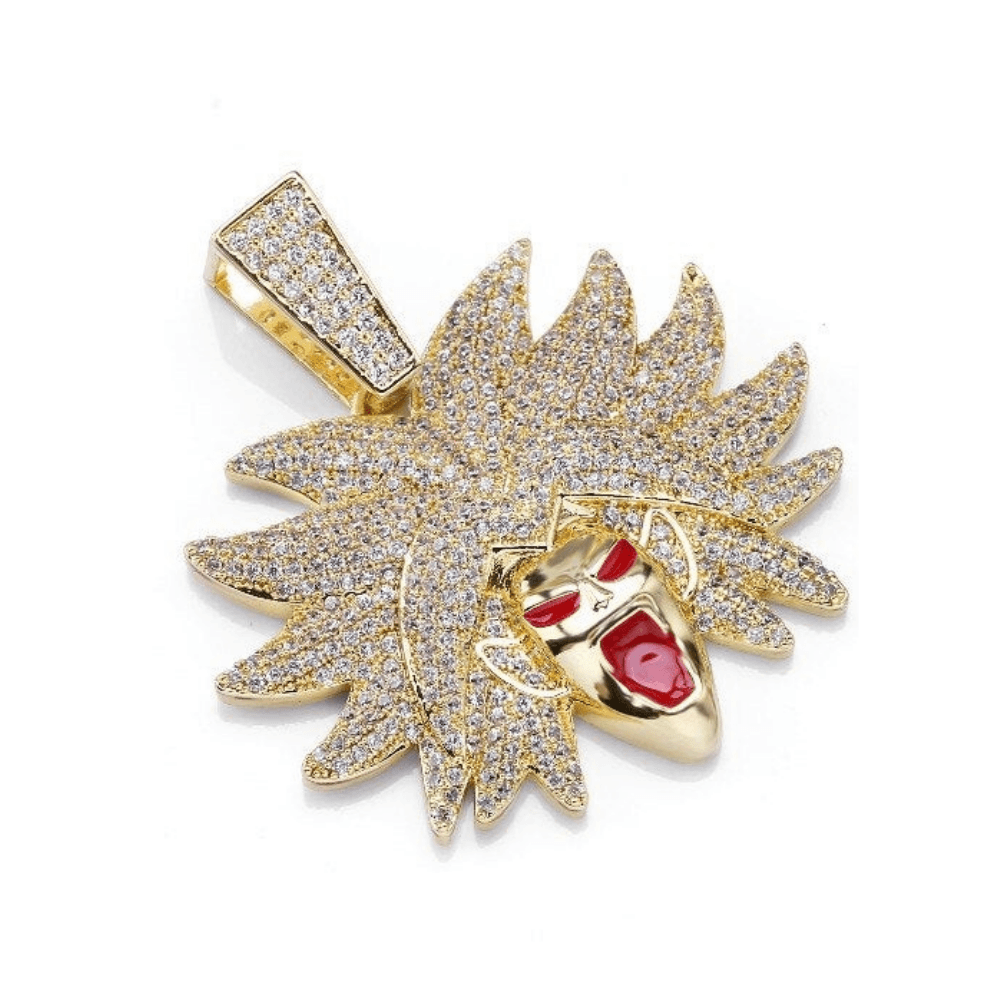 Legendary Super Saiyan Villain Pendant 18K - ICECI