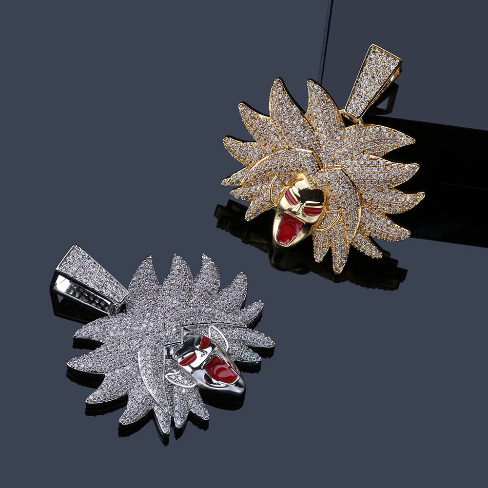 Legendary Super Saiyan Villain Pendant 18K - ICECI