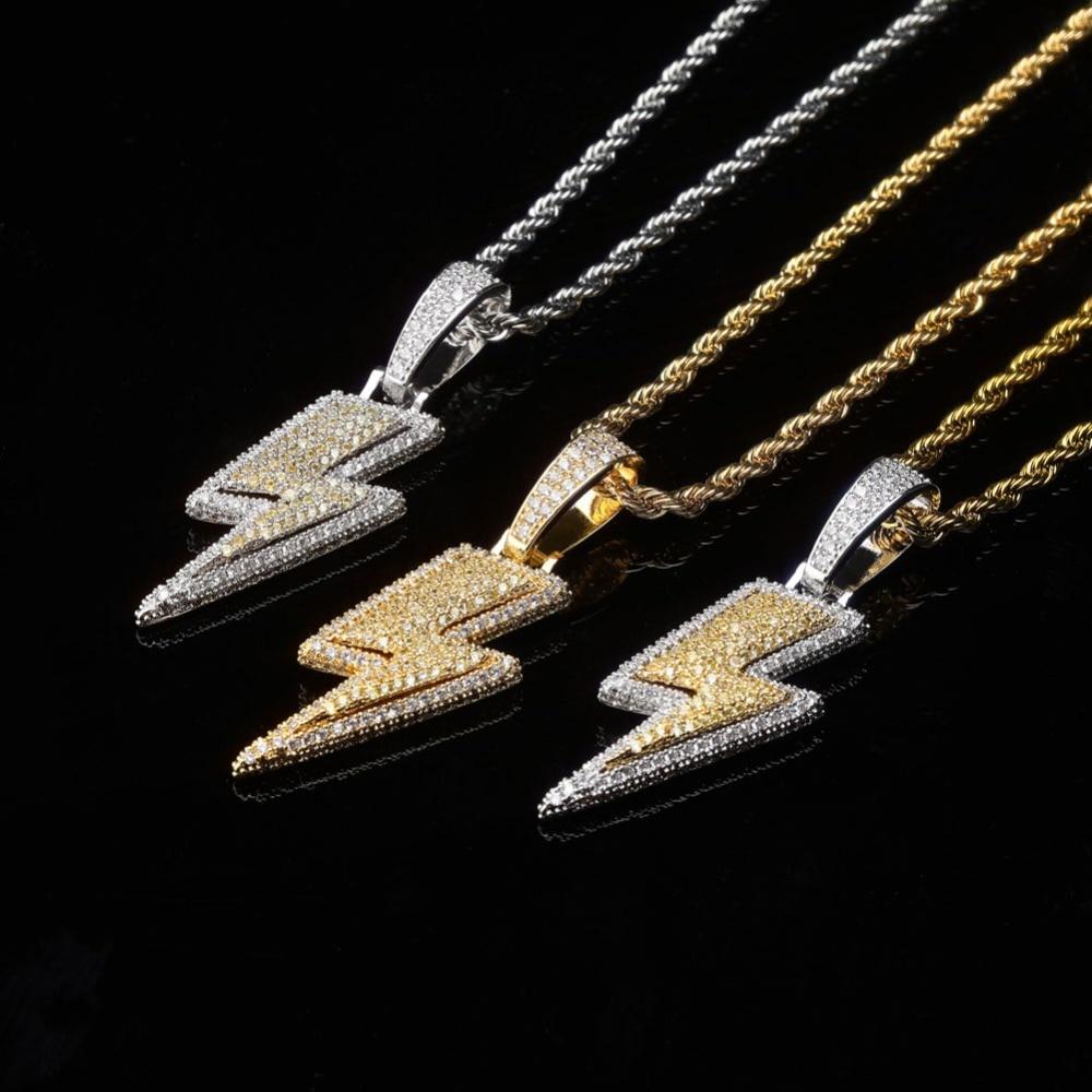 Lightning Bolt Pendant 18K - ICECI