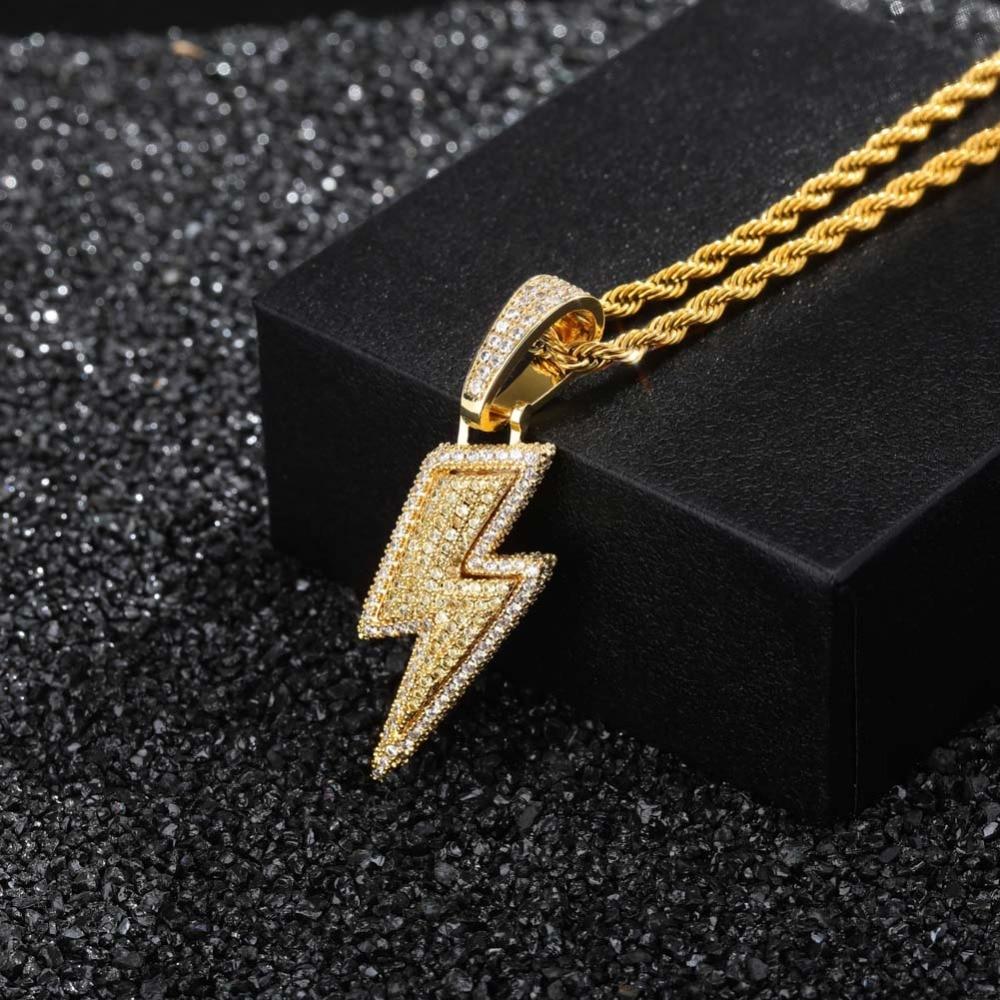 Lightning Bolt Pendant 18K - ICECI