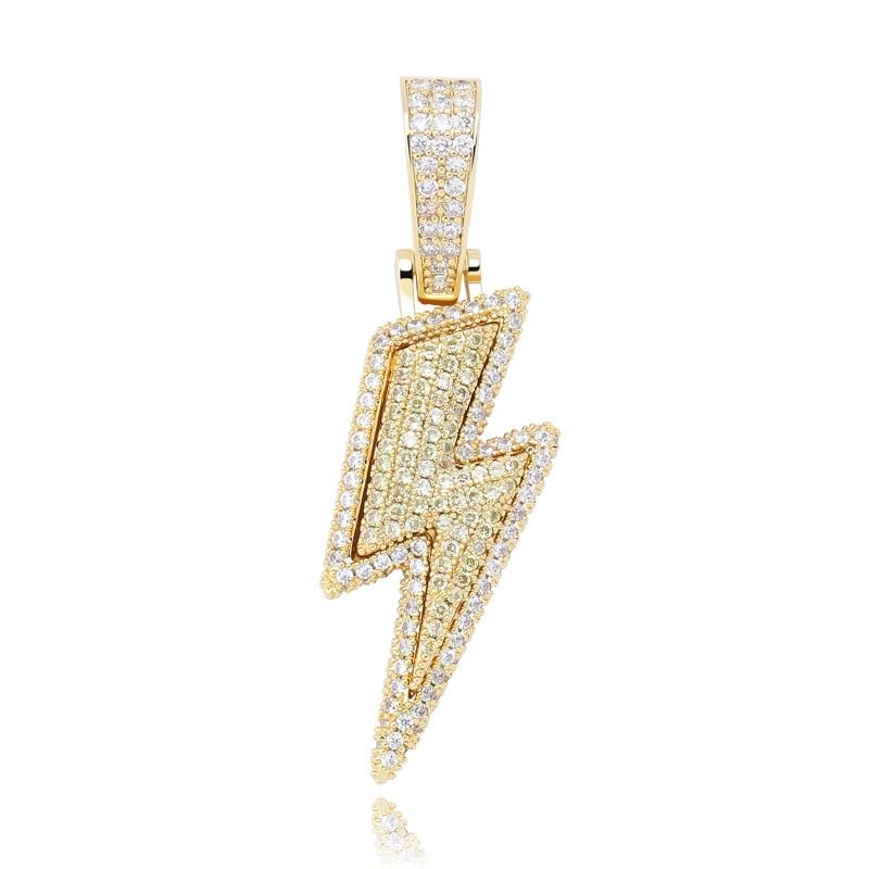 Lightning Bolt Pendant 18K - ICECI