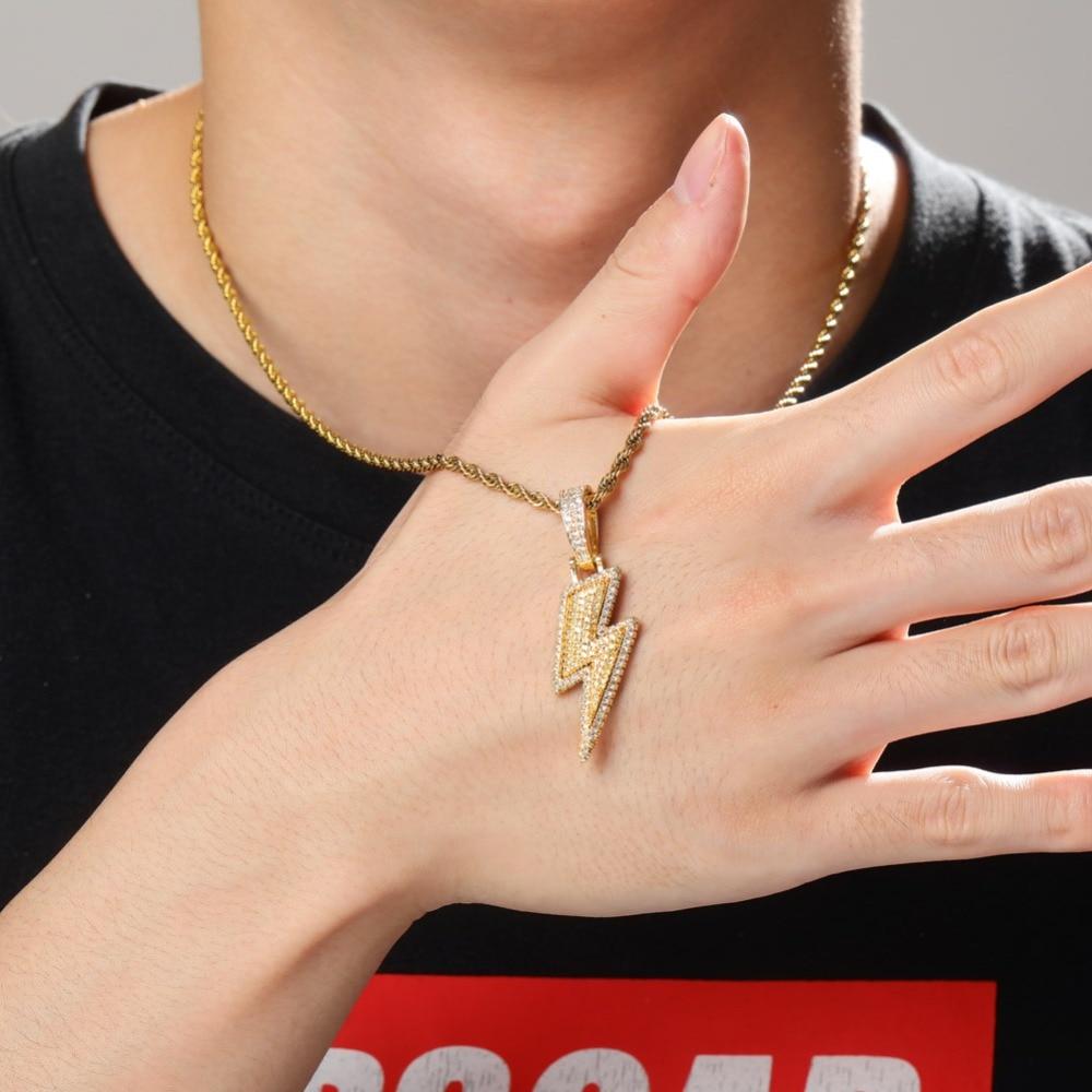 Lightning Bolt Pendant 18K - ICECI