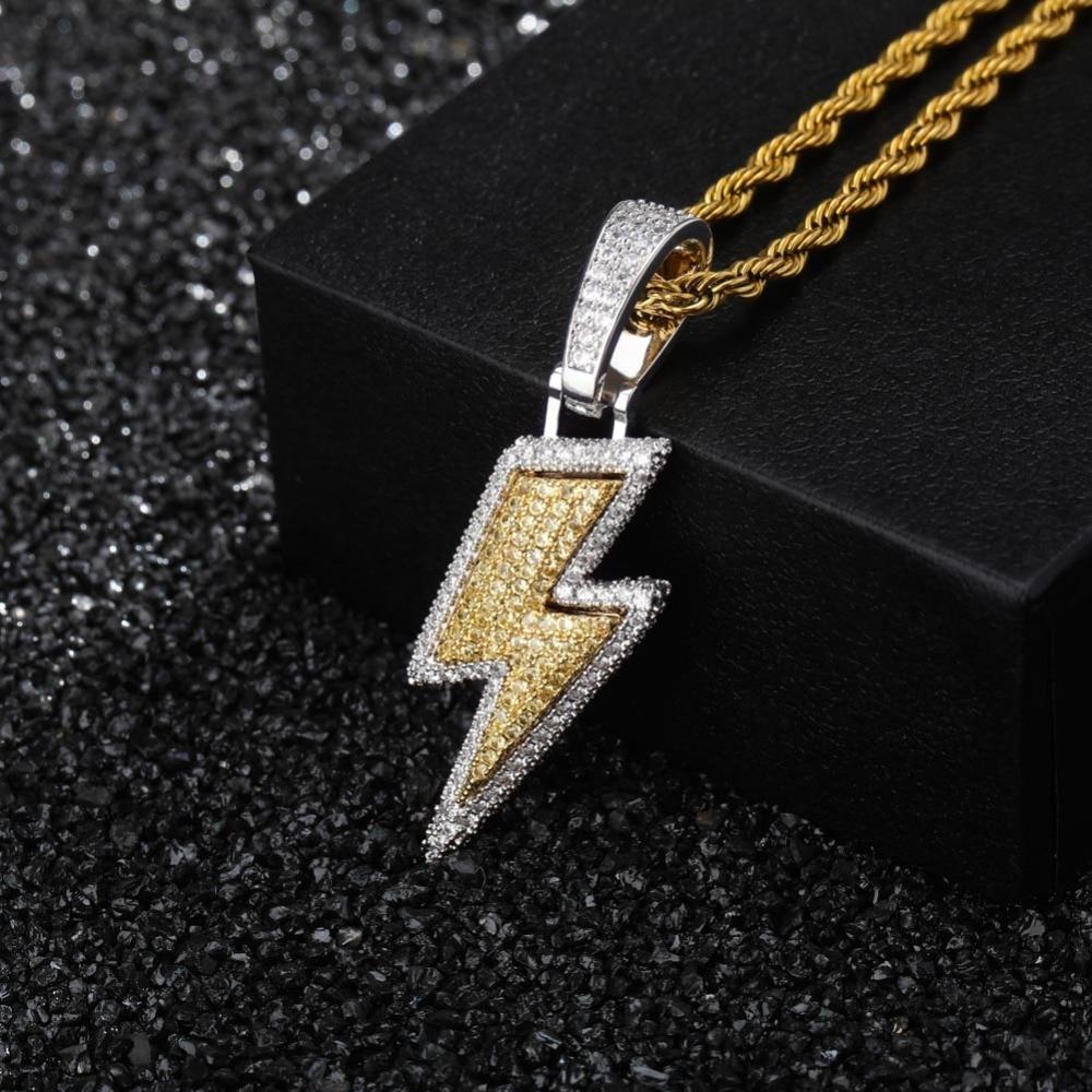 Lightning Bolt Pendant 18K - ICECI