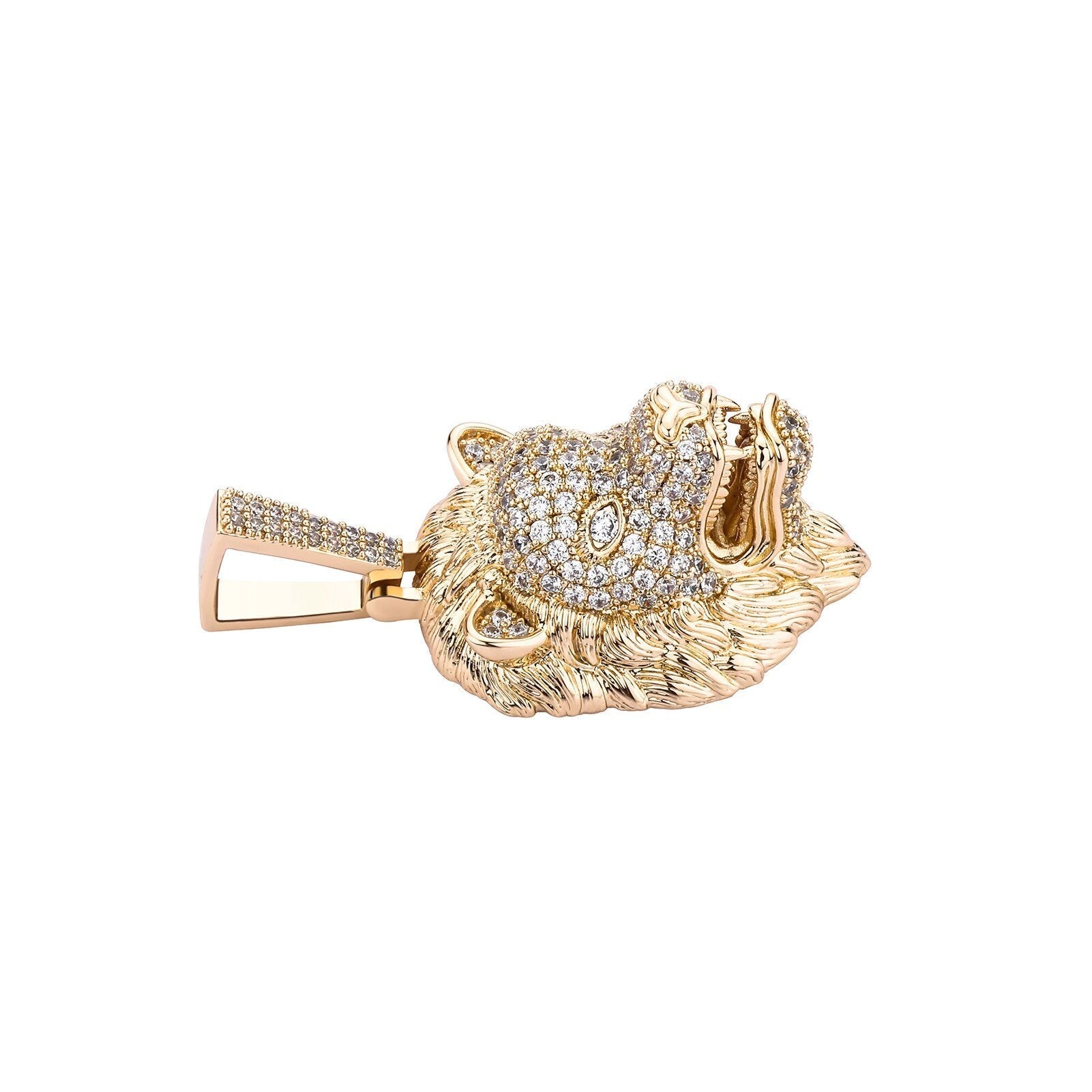 Lion Head Pendant 14K - ICECI
