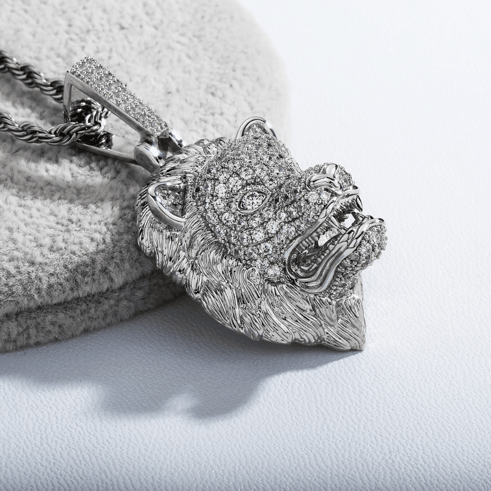 Lion Head Pendant 14K - ICECI