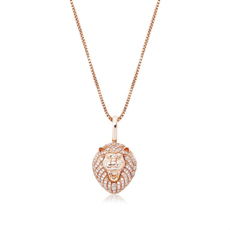 Lion Pendant 14K x Sterling Silver - ICECI