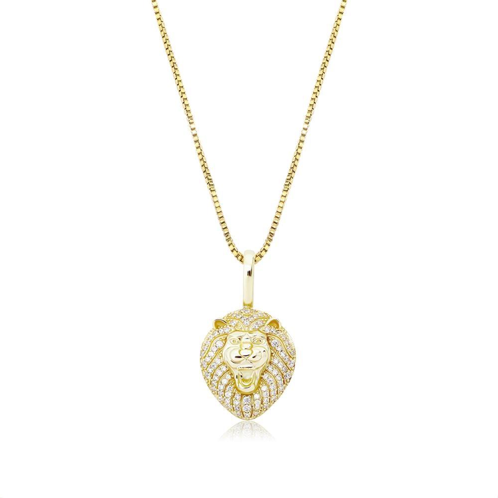 Lion Pendant 14K x Sterling Silver - ICECI