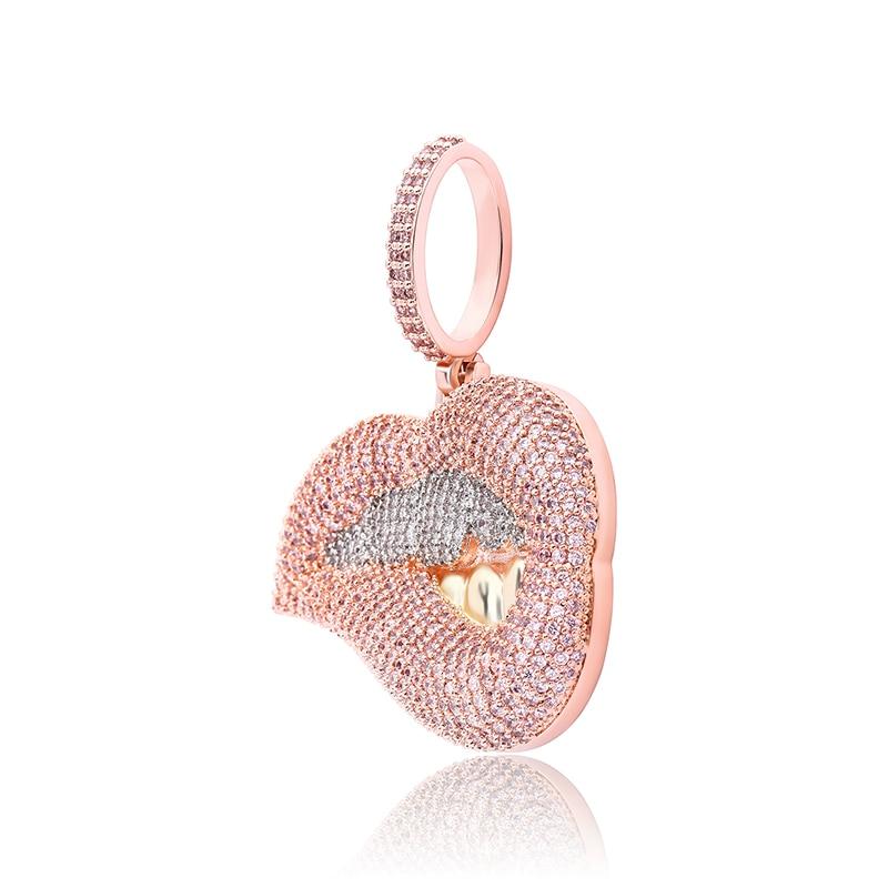 Lip Bite Pendant 14K - ICECI