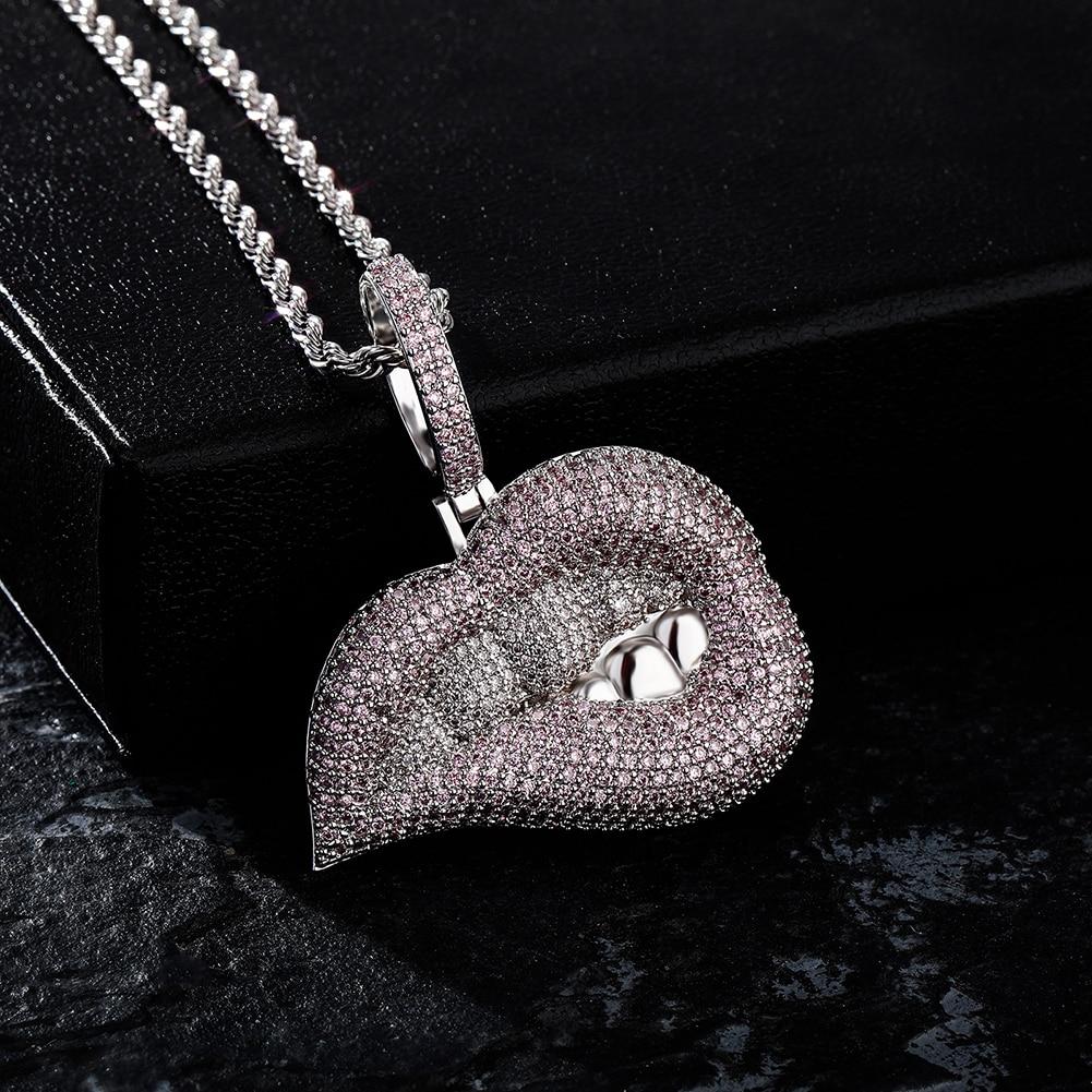 Lip Bite Pendant 14K - ICECI