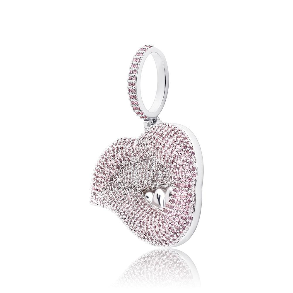 Lip Bite Pendant 14K - ICECI