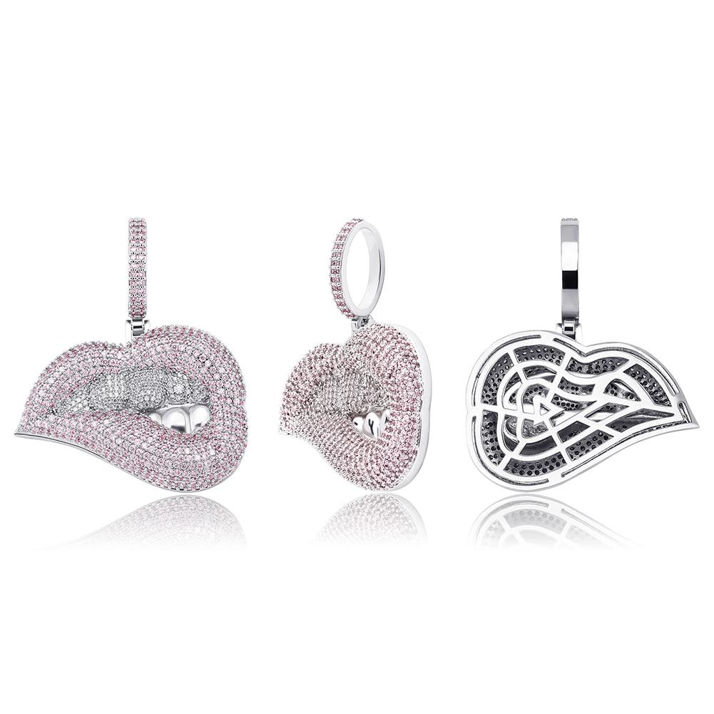 Lip Bite Pendant 14K - ICECI