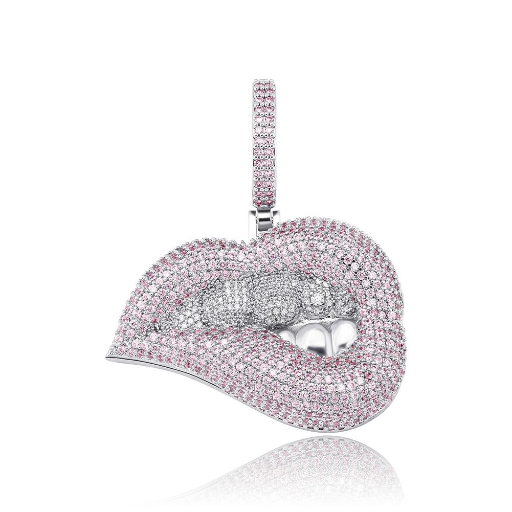 Lip Bite Pendant 14K - ICECI