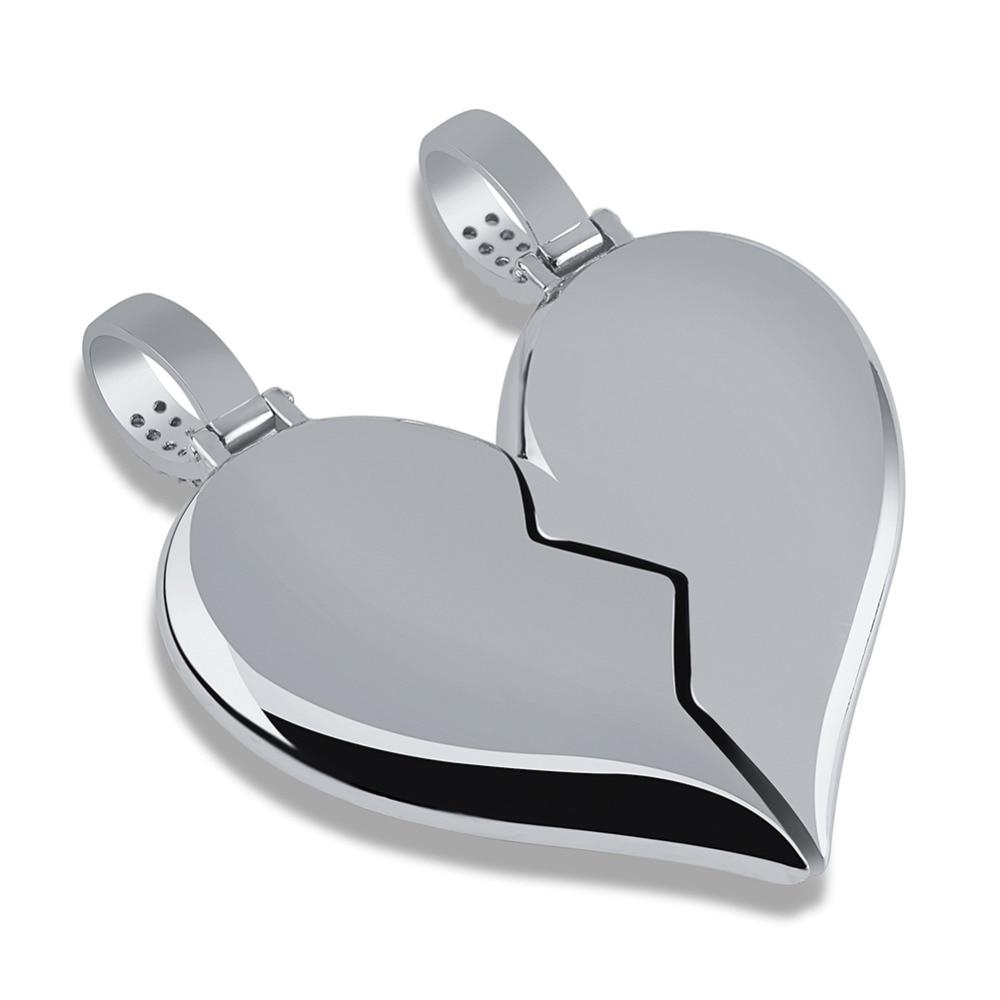 Magnetic Broken Heart Pendant 14K - ICECI