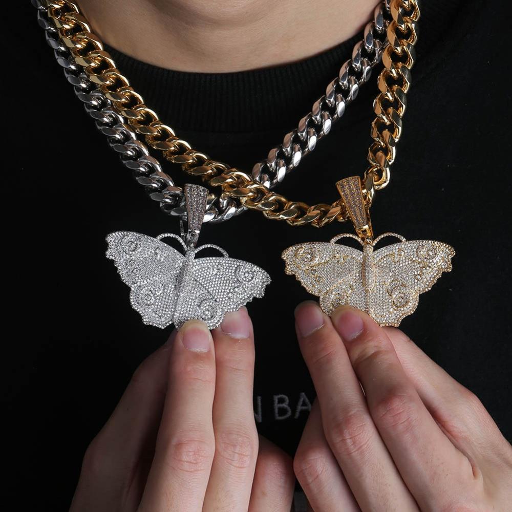 Metamorphosis Butterfly Pendant 14K - ICECI