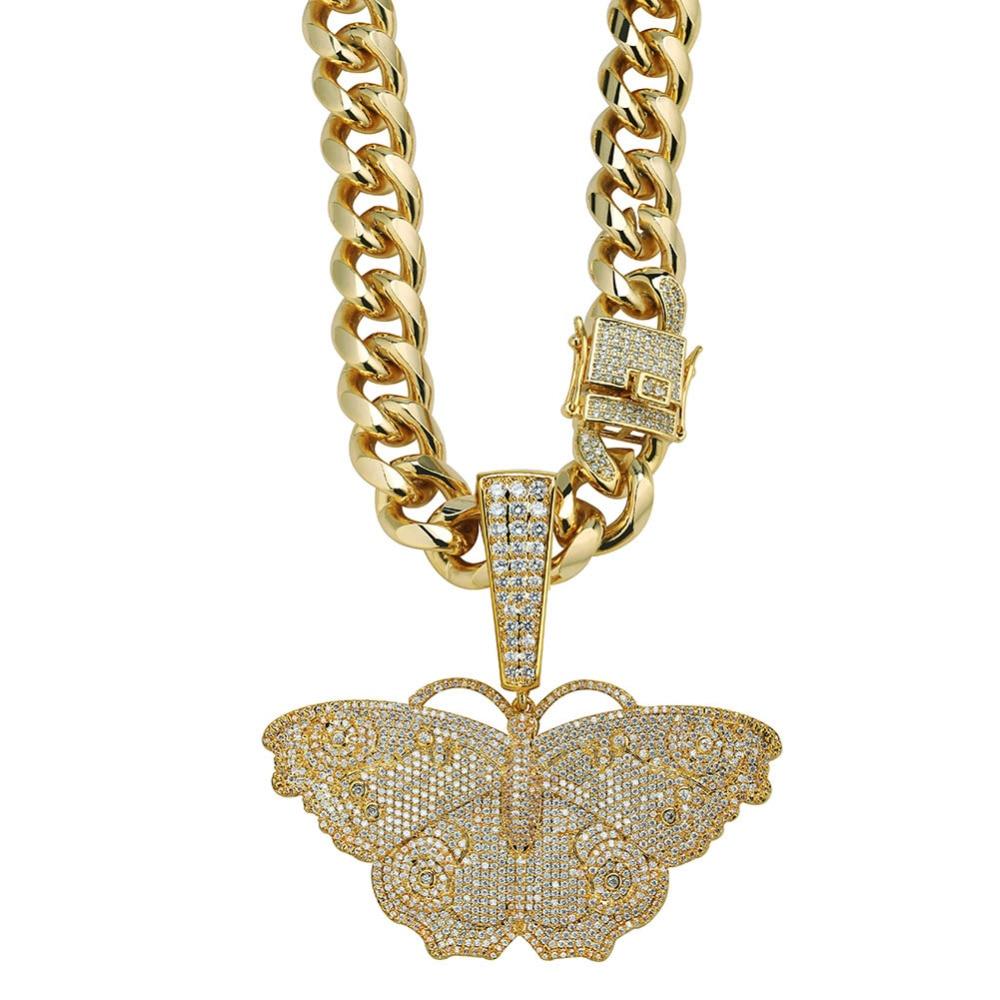 Metamorphosis Butterfly Pendant 14K - ICECI