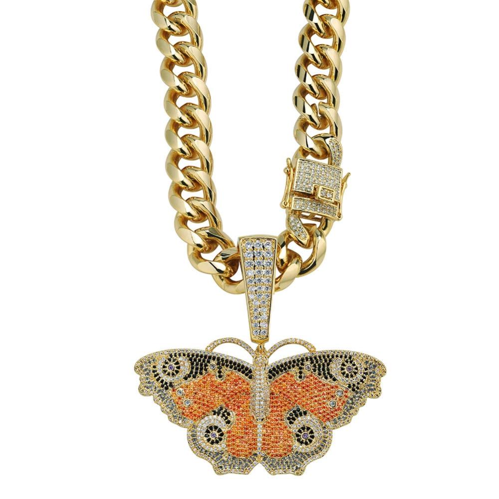 Metamorphosis Butterfly Pendant 14K - ICECI