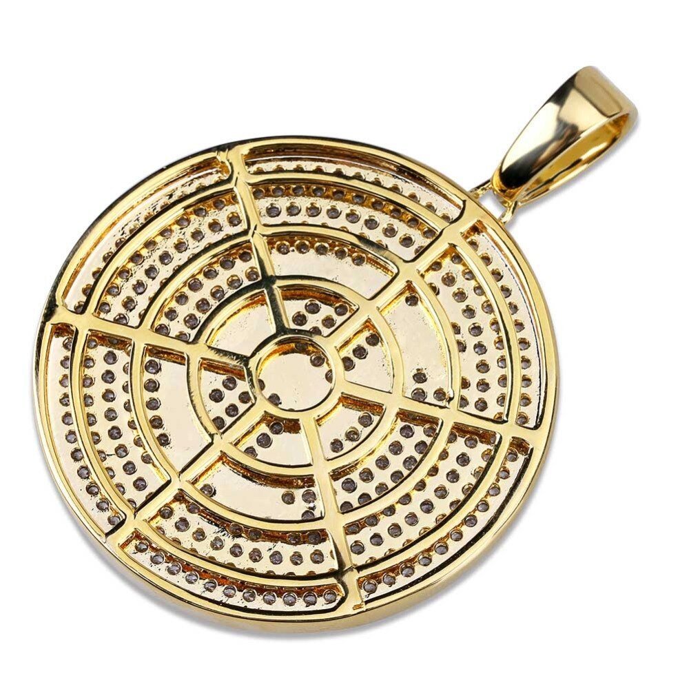 Micro Pave Bitcoin Pendant 18K - ICECI