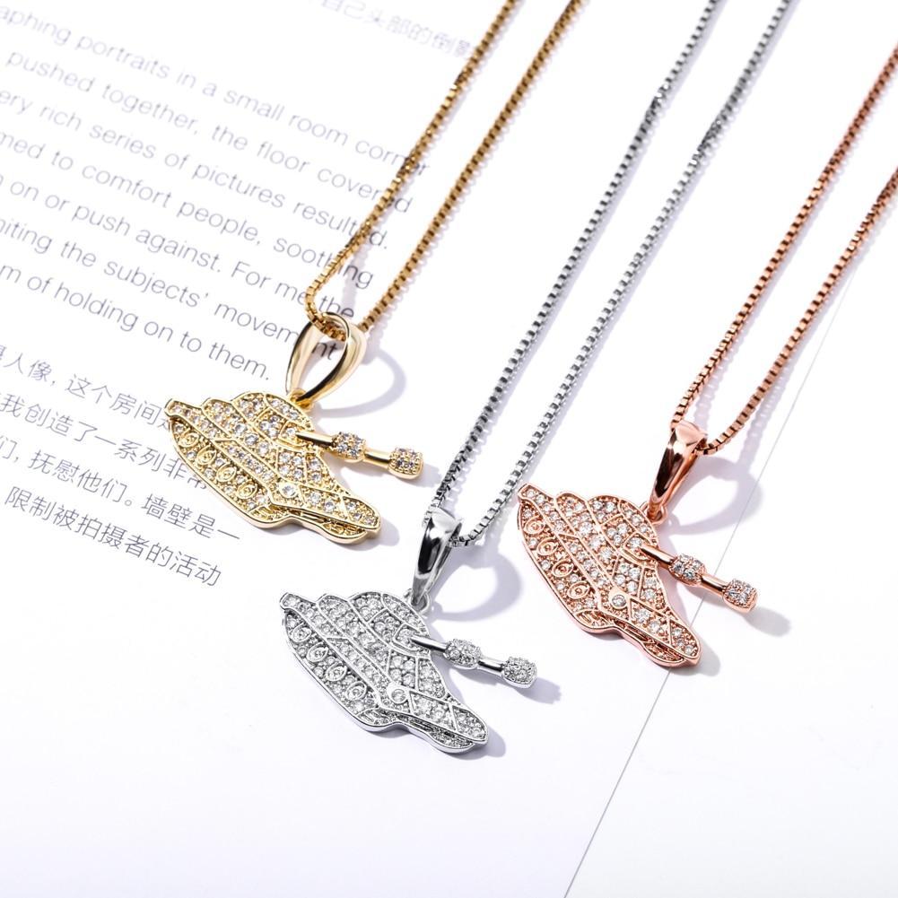 Military Tank Pendant 14k x Sterling Silver - ICECI