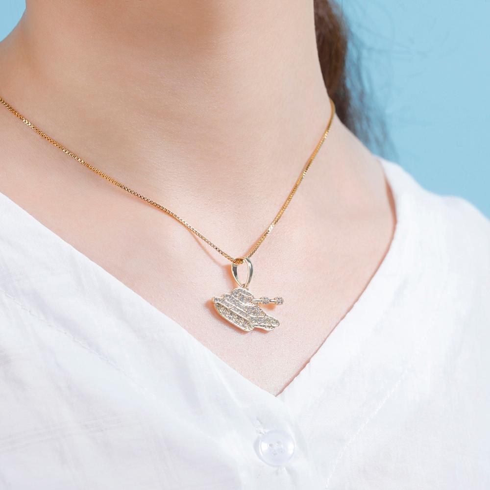 Military Tank Pendant 14k x Sterling Silver - ICECI
