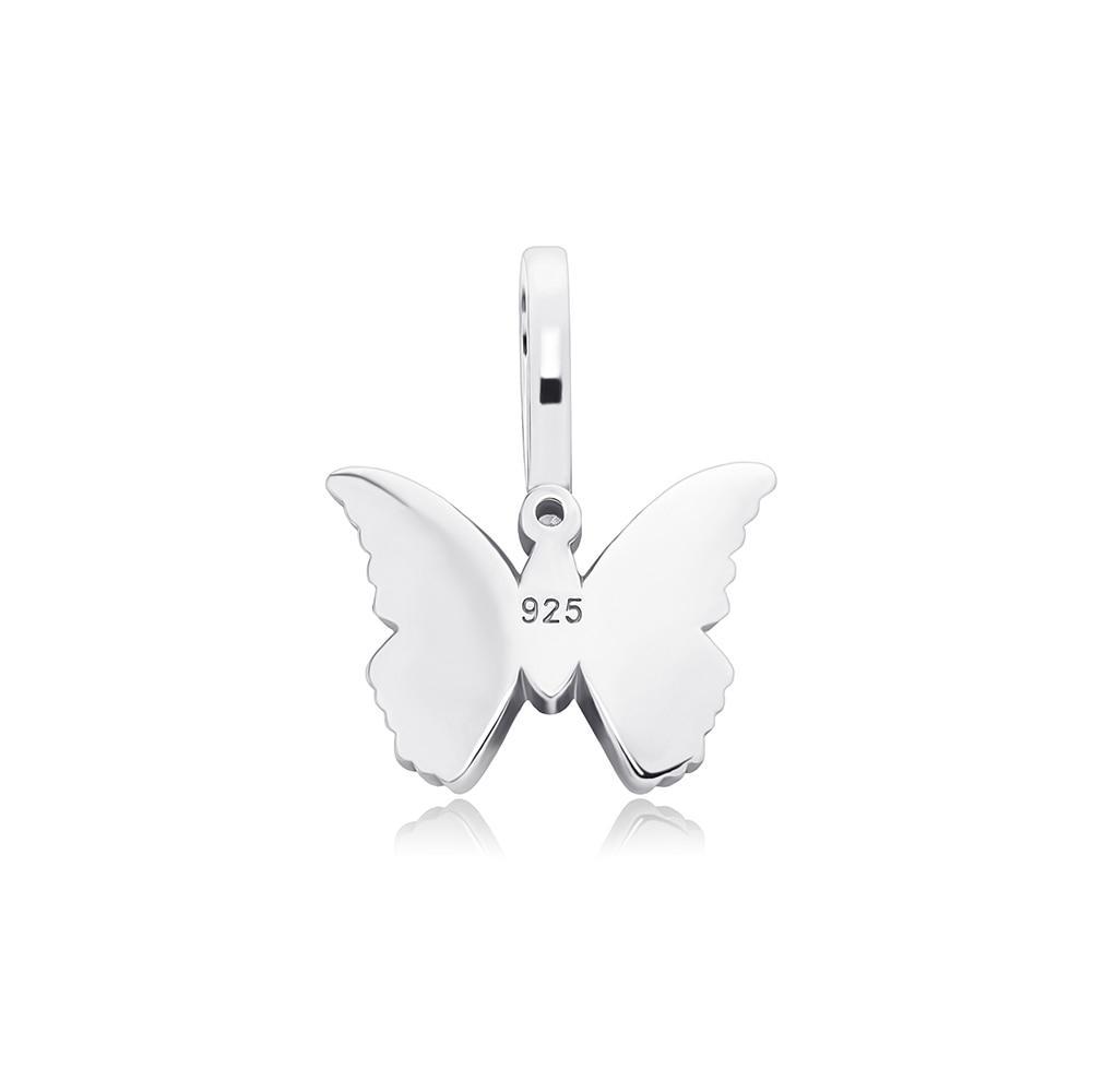 Mini Butterfly Pendant 14K x Sterling Silver - ICECI